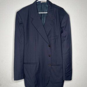 BELVEST for The Tailored Man Blazer Navy Super 100s Wool Italy US 52 / EU 62